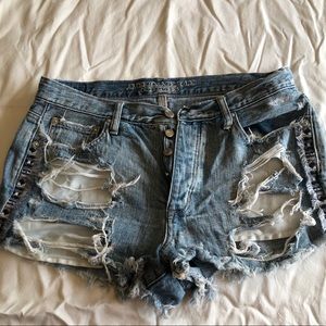 American Eagle Vintage Hi Rise Festival shorts